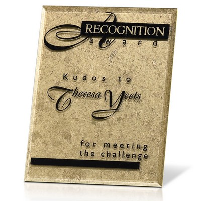 Gold Leafed Plaque - Gold Risk Taker 9x12