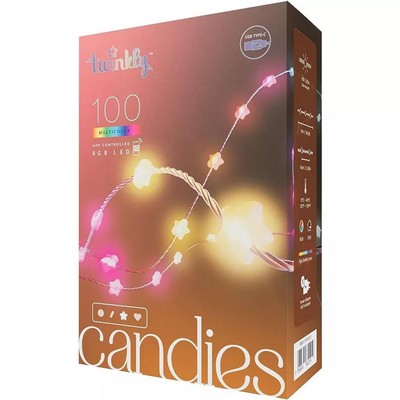 Twinkly - Candies 100L 8Mm Star Shape Rgb Transp Usb-C
