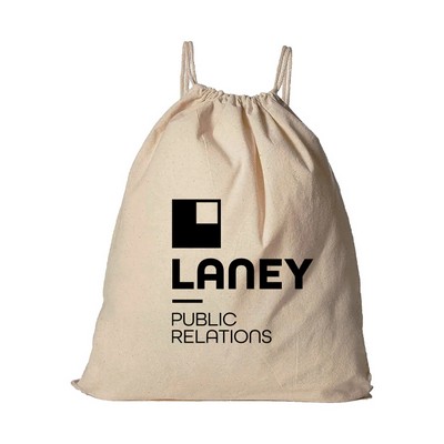 Overlook Organic Cotton Drawstring Backpack