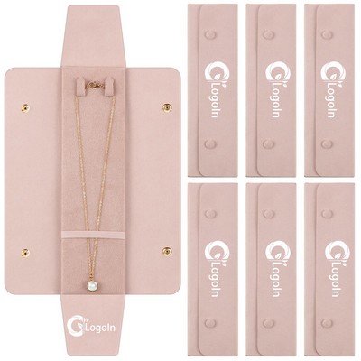 Microfiber Necklace Travel Case No Tangle Pouch Jewelry Storage Organizer