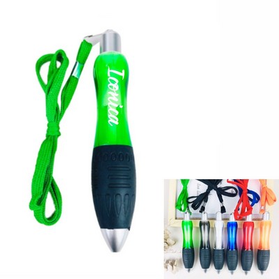 Thickened and Weighted Ballpoint Pen with Hanging Strap