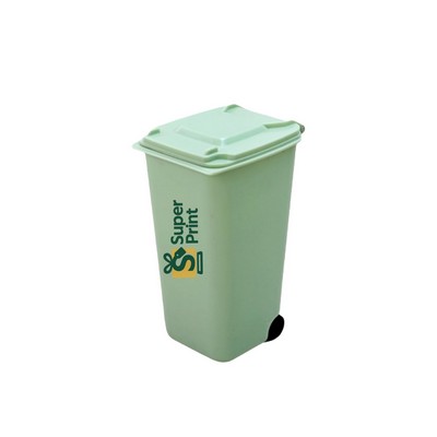 Mini trash can w/ lid creative pen holder