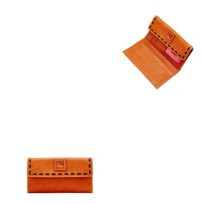 Dooney & Bourke Natural Beige Florentine Continental Clutch Bag