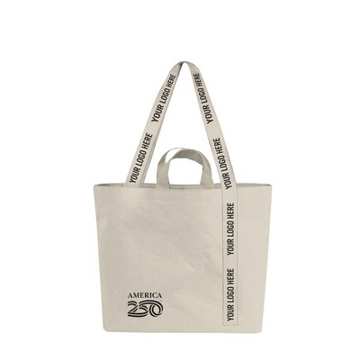America250™ - 14 Oz. Recycled Mono-strap Canvas Tote Bag