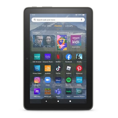 Amazon Fire HD 8 Plus tablet, 8" HD Display, 32 GB, 30% faster processor, 3GB RAM, wireless charg...