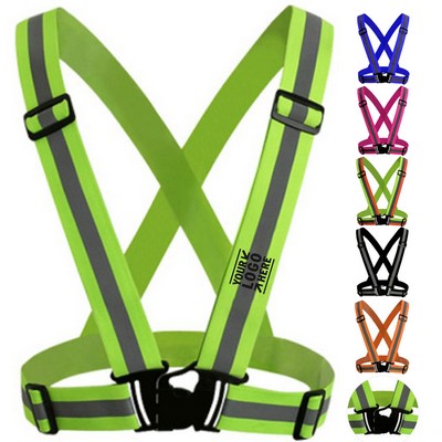 High-Visibility Adjustable Cycling Safety Vest