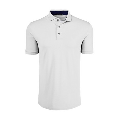 Greyson Crowley Polo - Arctic White/Maltese Blue