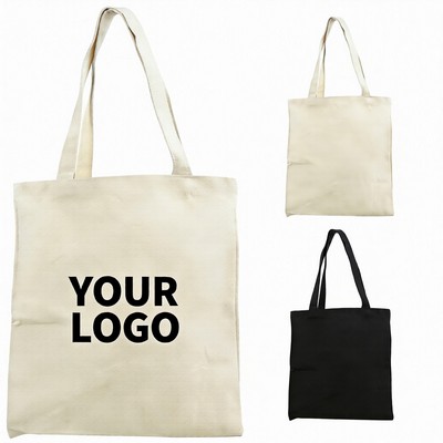 Natural Cotton Canvas Convention Tote Bag With Shoulder Strap Eco-Friendly Reusable Bag