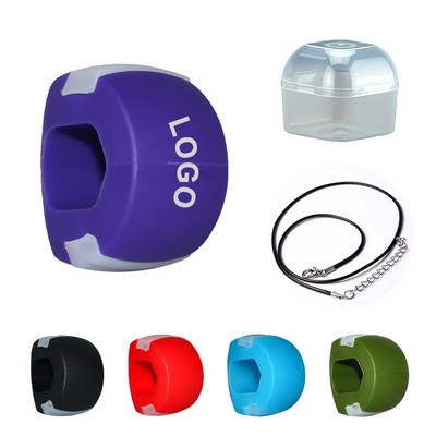 Silicone Jawline Exerciser with Box and Lanyard