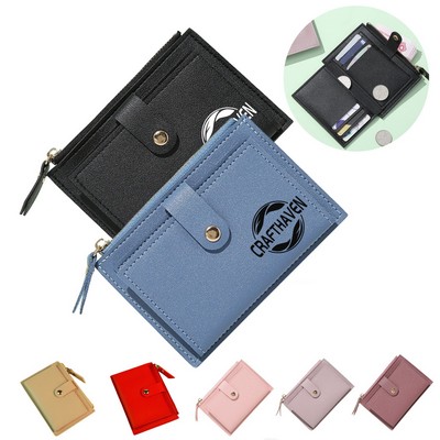 Slim Zipper Card Wallet