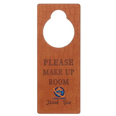 Double-Sided PU Door Sign for Privacy