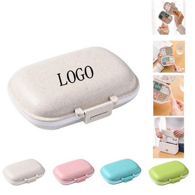Portable 8-Grid Sealed Medicine Box