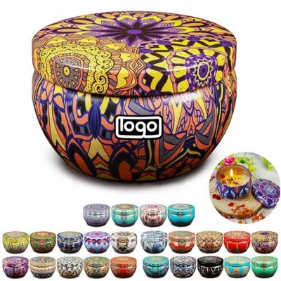 4oz Round Storage Tin Box