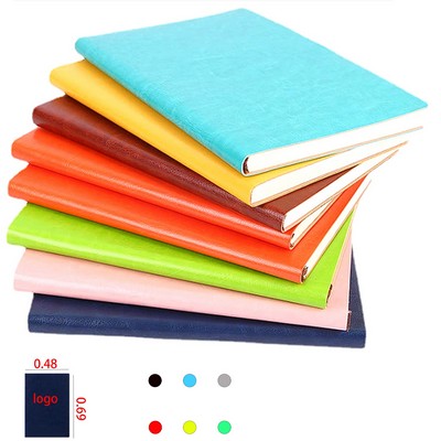 A5 Soft Leatherette Cover Journal Notebook With Elastic Closure Band