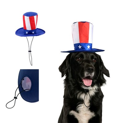 Uncle Sam Dog Top Hat