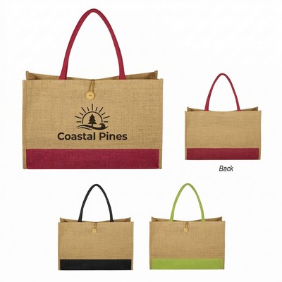 Eco Friendly Foldable Jute Tote