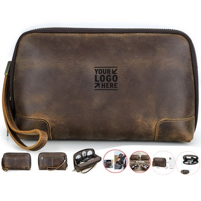 Premium Leather Compact RFID-Secure Wallet