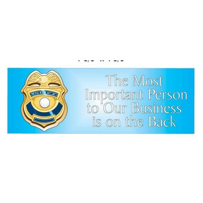 Police Badge Panoramic Photo Hand Mirror (1 5/8"x4 5/8")