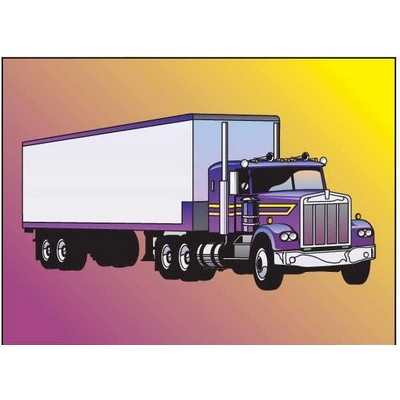 Diesel Truck Rectangle Metal Photo Magnet (2"x3")