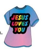 Jesus Loves You T-Shirt Mighty Mini Magnet