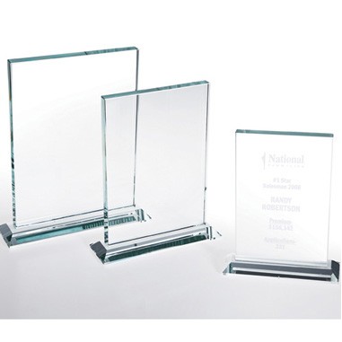Starfire Clear Glass Horizontal Rectangular W/ Base (Screen)