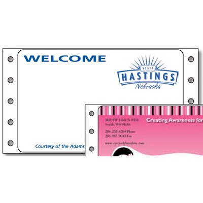 Custom Spot Color Typewriter Mailing Labels on Roll (4"x2 7/16")