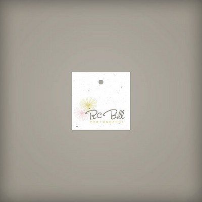Single-Sided 2 x 2" Square Seed Paper Tags