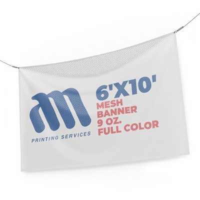 Mesh Banner 6'x10' 9 Oz. Full Color