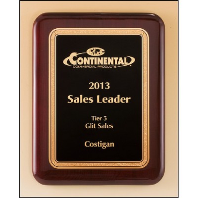 Rosewood Piano Finish Plaque (7" x 9")