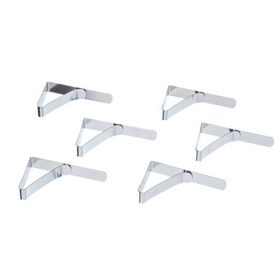 6 Piece Stainless Steel Table Cloth Clamps