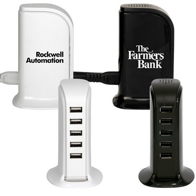 UL 5 Port USB Charging Tower