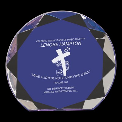 Blue Sunburst Acrylic Award (5½")