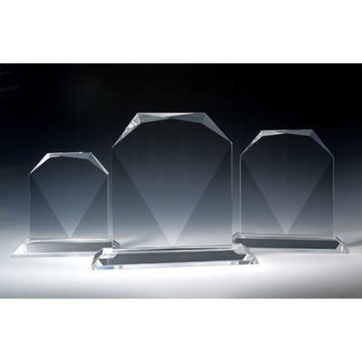 Diamond Award optical crystal award/trophy.8.5"H