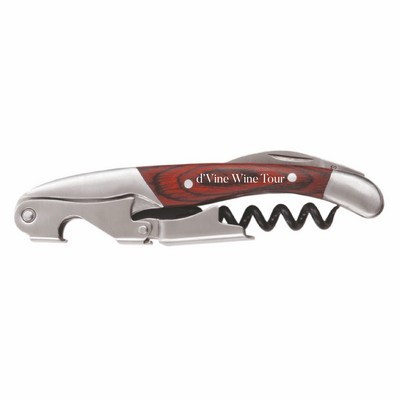 Twine Living® Wooden Double Hinged Corkscrew