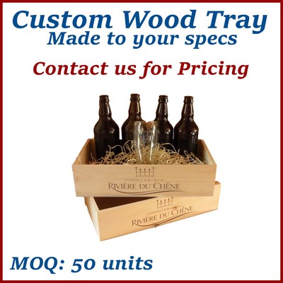 Natural Custom Tray Wooden Box / no lid - Made to Order