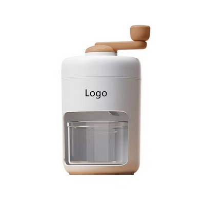 Manual Hand Crank Operated Ice Crusher with Stainless Steel Blades
