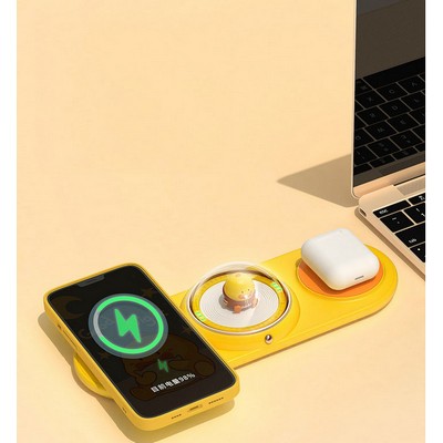3" 1 Wireless Fast Charger w/ Night Light