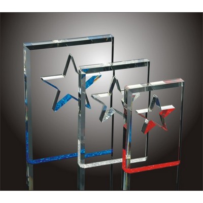 Lucky Star Acrylic Award, 5" H