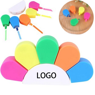 Sunshine 5" 1 Highlighter Set Book Markers