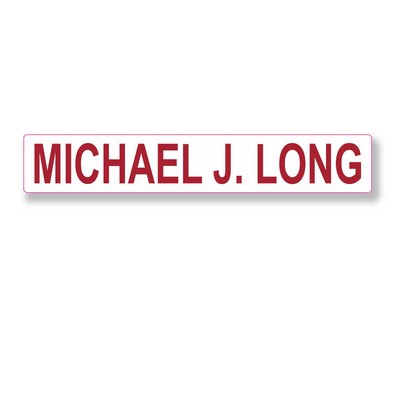 Decal On White Vinyl Material - Laminated For Extended Outdoor Use (6"X2.5")