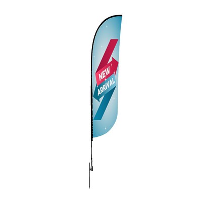 6' Convex Feather Flag -2 Side Imprint - Fabric Only