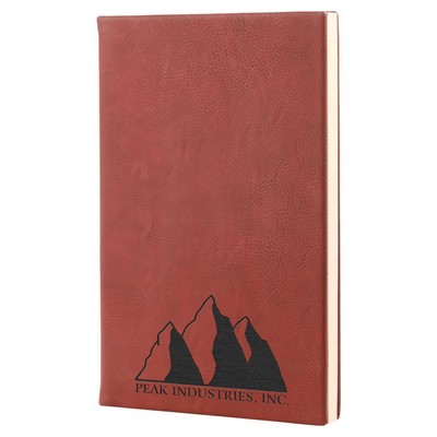 Leatherette Journal with Lined Notepad