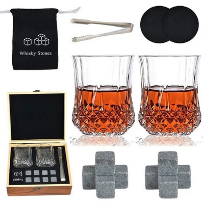 Whisky Stones and Glass Gift Set