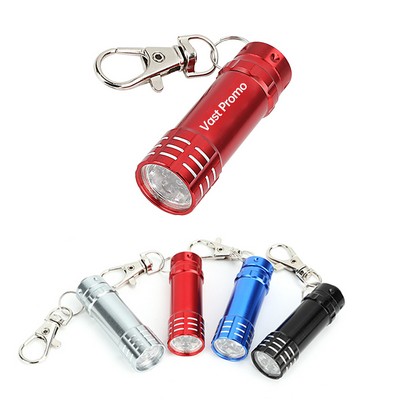 Mini LED Swivel Keychain Flashlight