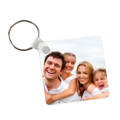 Wooden Square Printed Keychain (1.8" x 1.8")