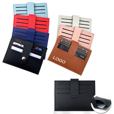 PU Leather Multi-Slot Card Case