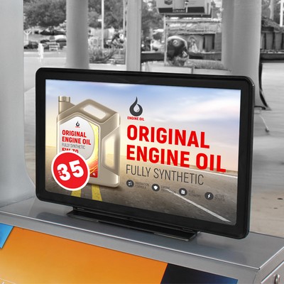 Gas Pump Topper - 20"w x 12"h - Double Sided - Custom Print