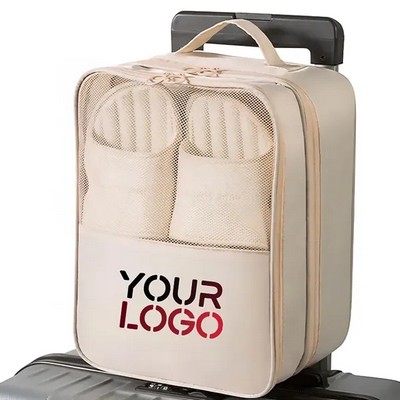 Durable Water-Resistant Zippered Travel Shoe Storage Bag