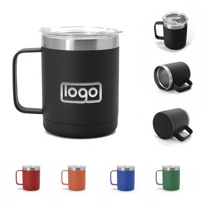 12 oz Stainless Steel Insulated Coffee Mug Cup with Handle