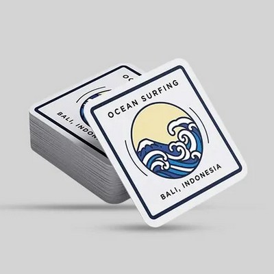 Custom Square Pulpboard Coaster - 3.5" x 40 pt Debossed